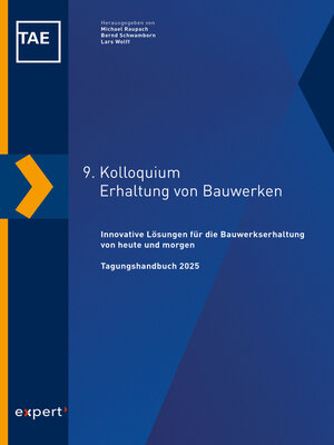 cover image of 9. Kolloquium Erhaltung von Bauwerken